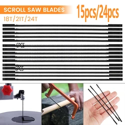 New 15/24PCS Saw Blades Multi Purpose Hand Tool Wood Plastic Foam Saw Kit18/21/24 Teeth Woodworking Model Hobby DIY Manufacture