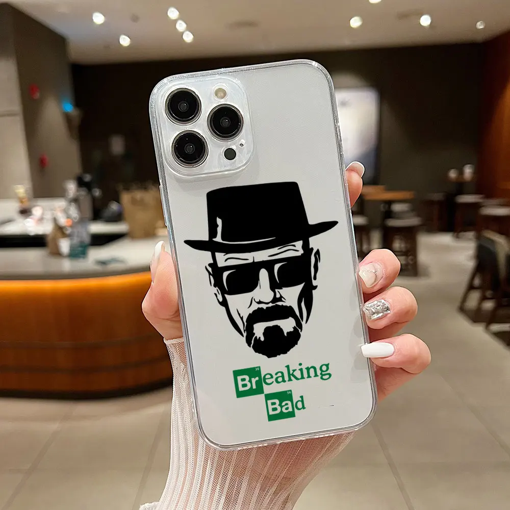 TV Seriesv Breaking Bad Hot Phone Case For iPhone 15 14 13 12 11 Mini Pro Max X XR XSMax 6S 6 7 8 Plus SE20 Transparent Cover