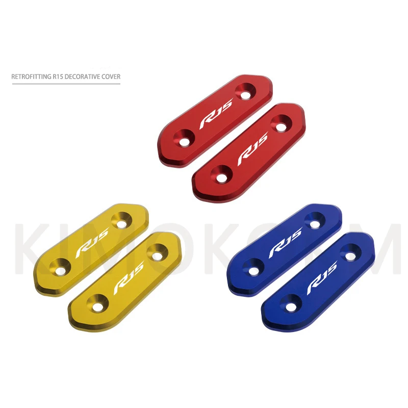 Suitable  For Yamaha 2018 Third-generation R15 Motorcycle YZF-R15 Modified Rearview Mirror Base Decorative Sheet Cover R15