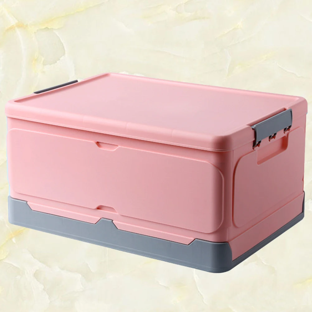 

Foldable Storage Box Pp Plastic Multifunctional Organizer Case For Home Office Dorm Room Portable Book Cosmetics Box Blue L Size