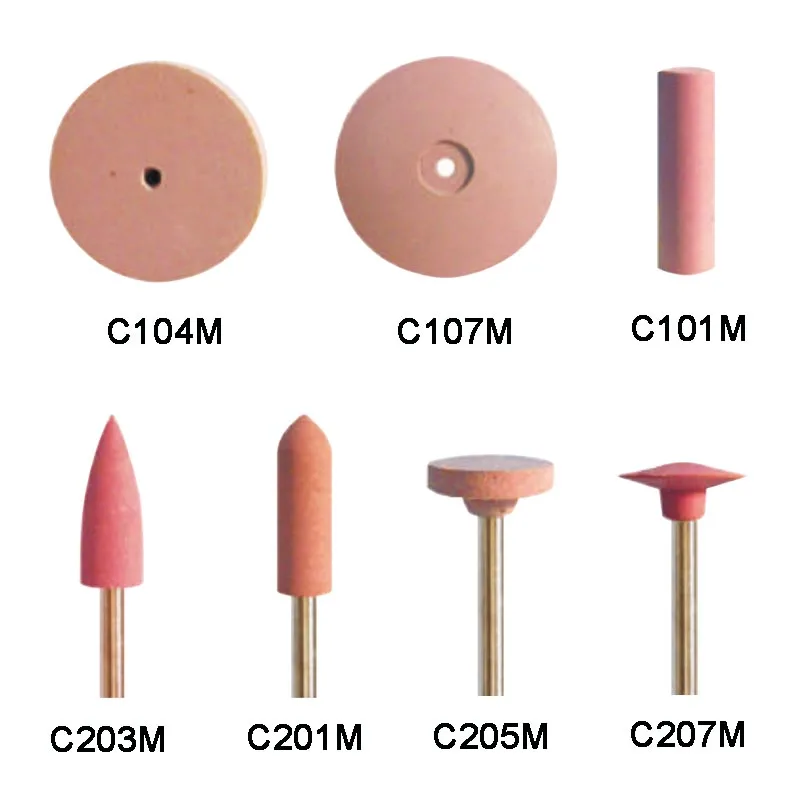 

50pcs/set Dental Silicon Rubber Wheels Dental Silicone Grinding Head Point Burs Dental Materials