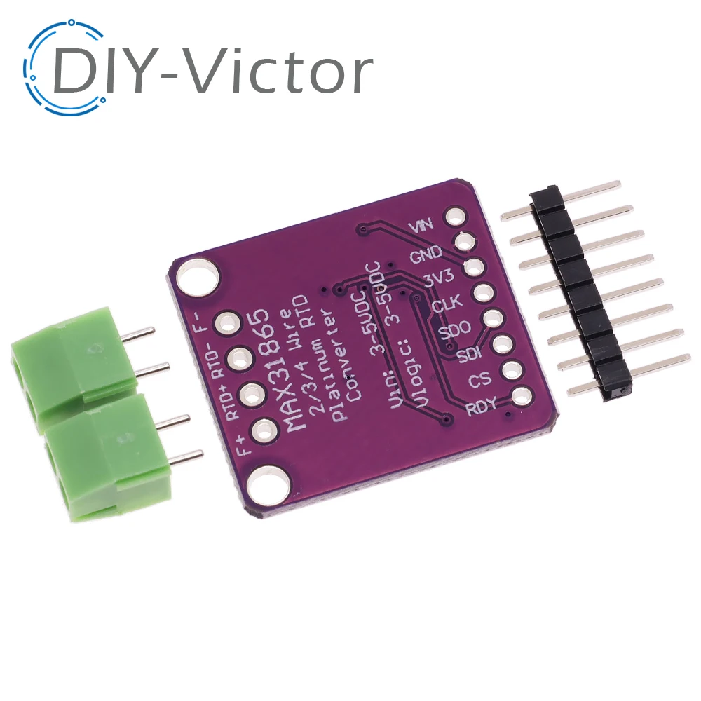 MAX31865 PT100 do PT1000 czujnik przewodów temperatury płyty RTD do przetwornik cyfrowy moduł wzmacniacza 3.3V/5V dla Arduino