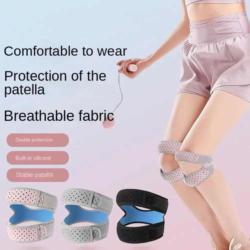 

Adjustable Knee Braces Patella Protect Elastic Tendon Support Strap Kneepad Safety Breathable Knee Wrap Sleeve for Men and Women