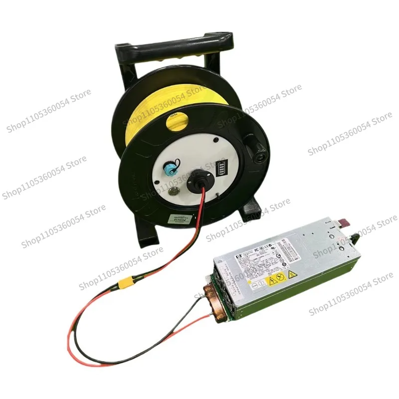 For Underwater Robot Zero Buoyancy Cable Tray, Manual Take-up, Slip Ring, Zero Buoyancy Cable, Signal Cable Take-up Tray