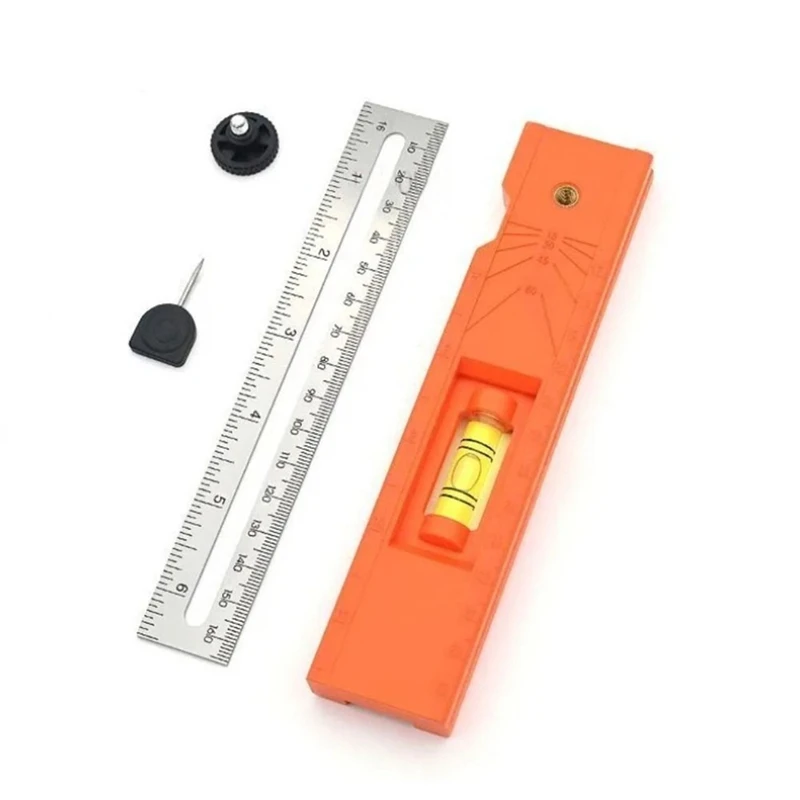 

Adjustable Measuring Ruler for Woodworking - Multi-Angle, Foldable, Depth Positioning