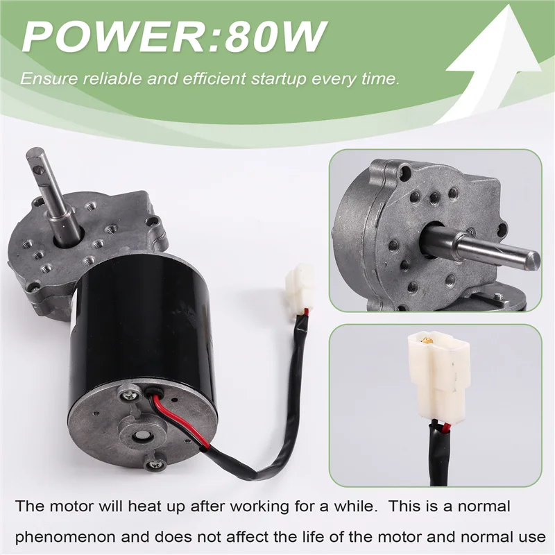 可変速ギアモーター 80 ワット DC 電気減速機モーター減速 70 キロ負荷 220RPM モーター