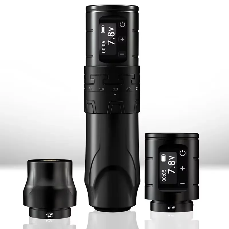 for Rechargeable Wireless Tattoo Gun Large Capacity Rotary Tattoo Pen Machine with Dual Batteries