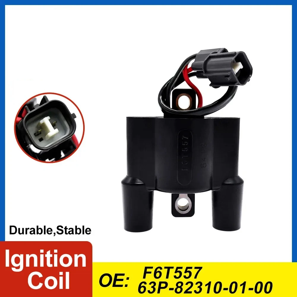 Ignition Coil F6T557 63P-82310-01-00 60E-82310-00-00 21121-3722 21121-0720 Compatible with Yamaha F60 4 Stroke F150 F50 F75 F90