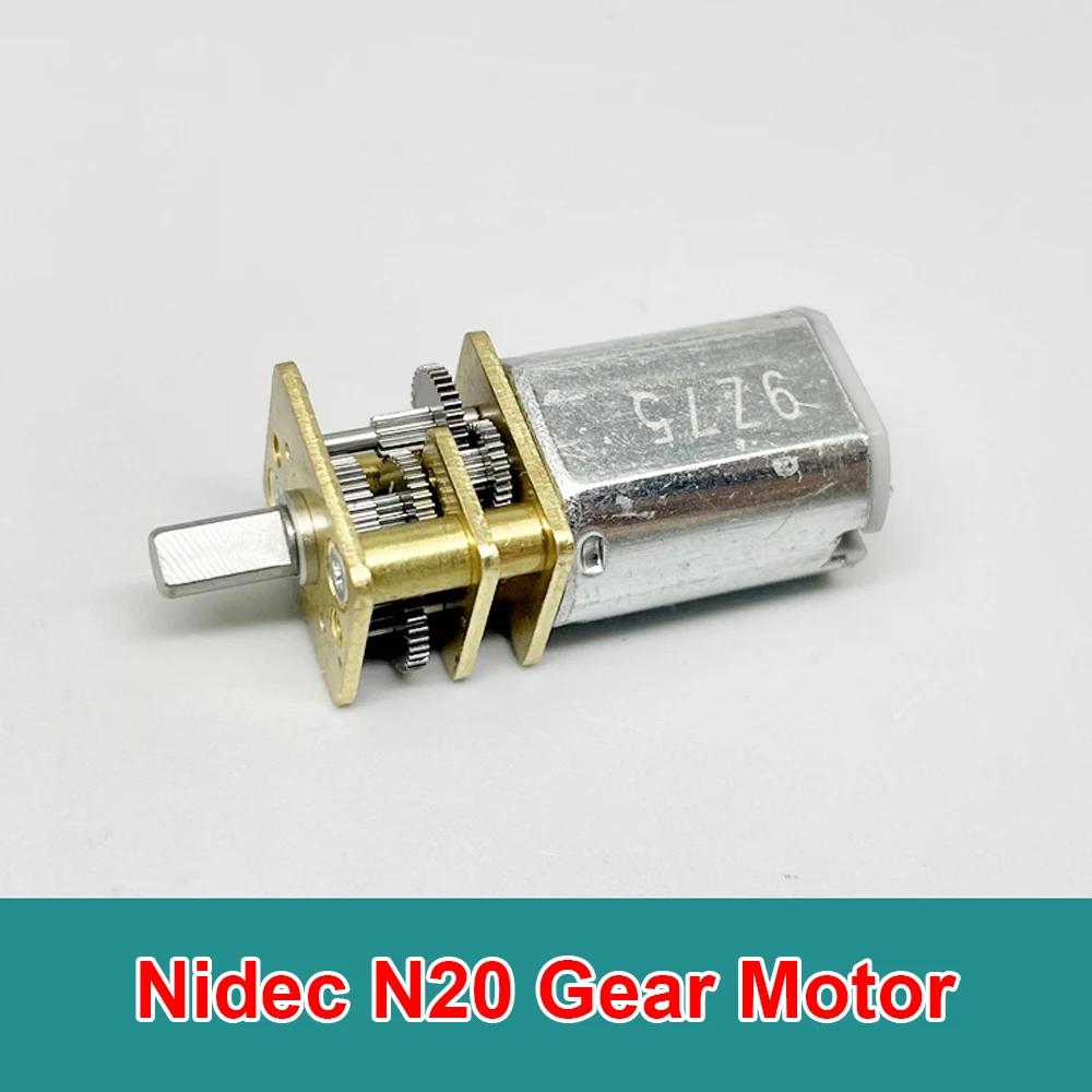 Mini N20 Gear Motor Micro Reduction Motor DC 3V 5V 6V 52RPM Slow Speed High Torque D-Shaft Precision Reducer Motor Robot Car