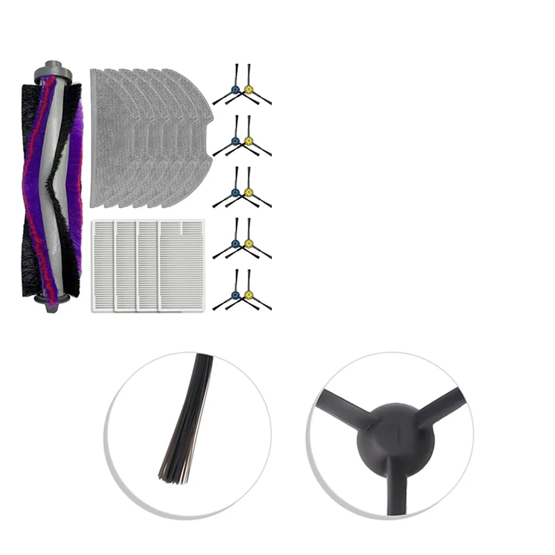 

B06B-запасные части для Midea M9, Eureka Nere10s E10S, для робота-пылесоса Obode A8, аксессуары, основная щетка