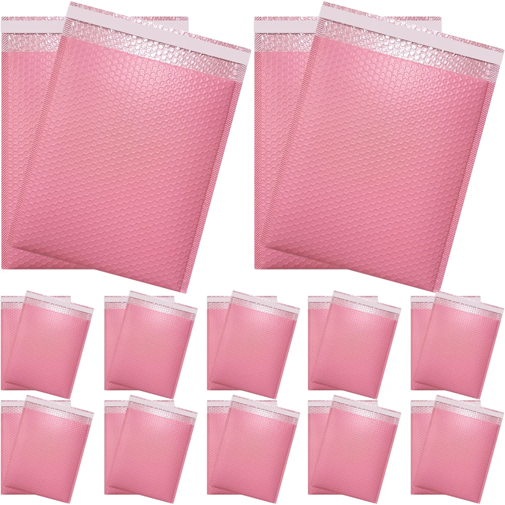 

20 Pcs Package Bags Bubble Packaging Mailer Envelope Padded Envelopes Small Pink