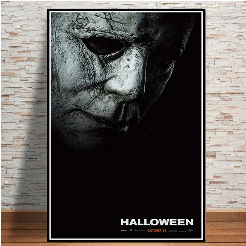 Halloween Michael Myers Horror Movie, Print Art Canvas Poster For Living Room Decor, Home Wall Picture