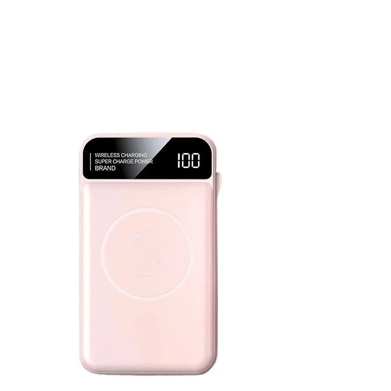 10000mah For Magnetic Charging Built-in Wire Mobile Phone Battery Wireless Charging Power Bank