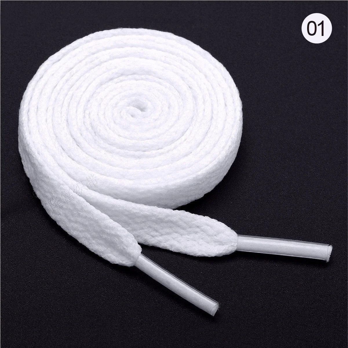 Colorful Sports Shoe Laces White Red Sneaker Shoestring Flat Shoelace Casual Shoes Accessories No Elasticity 1.2m Shoelace Lacet