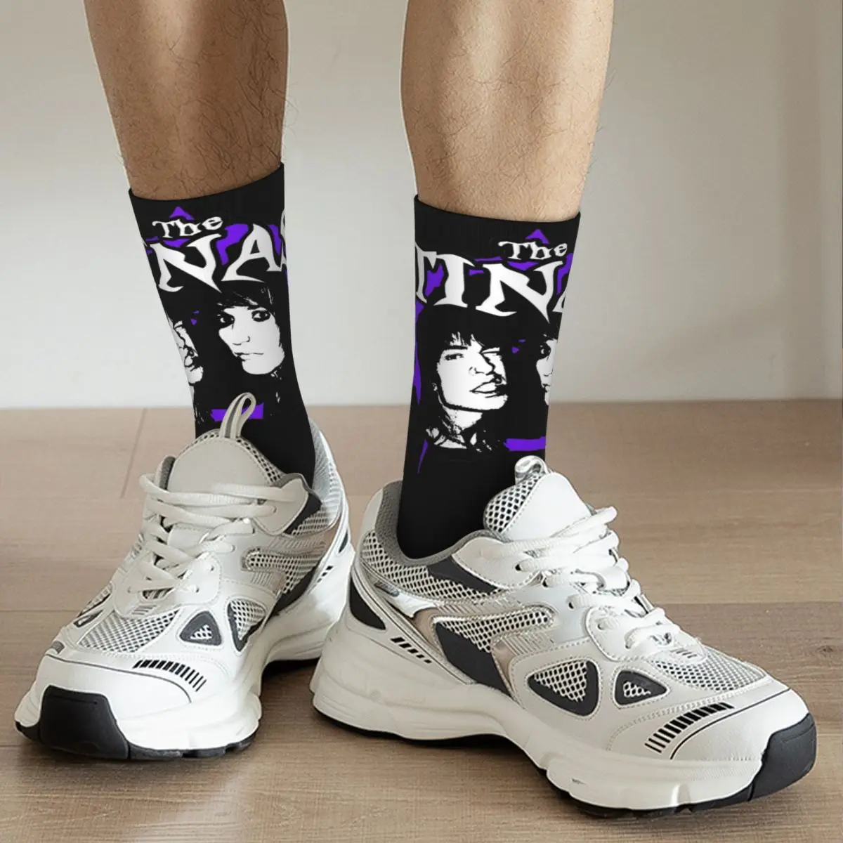 Unique The Tinas Band Merch Crew Socks Breathable Johnnie Guilbert and Jake Webber Sport Middle Tube Socks Cotton for Women Men