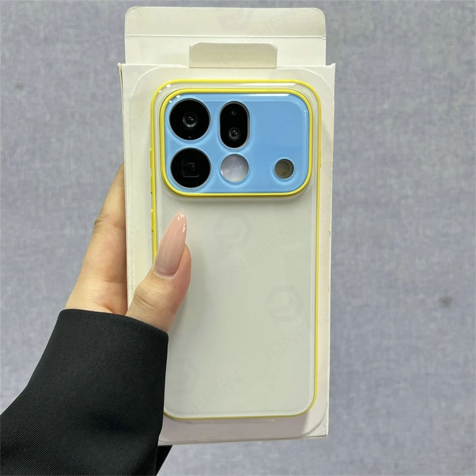 Dopamine Color Blocking Yellow - Phone Cases Oppo ulasan dan harga