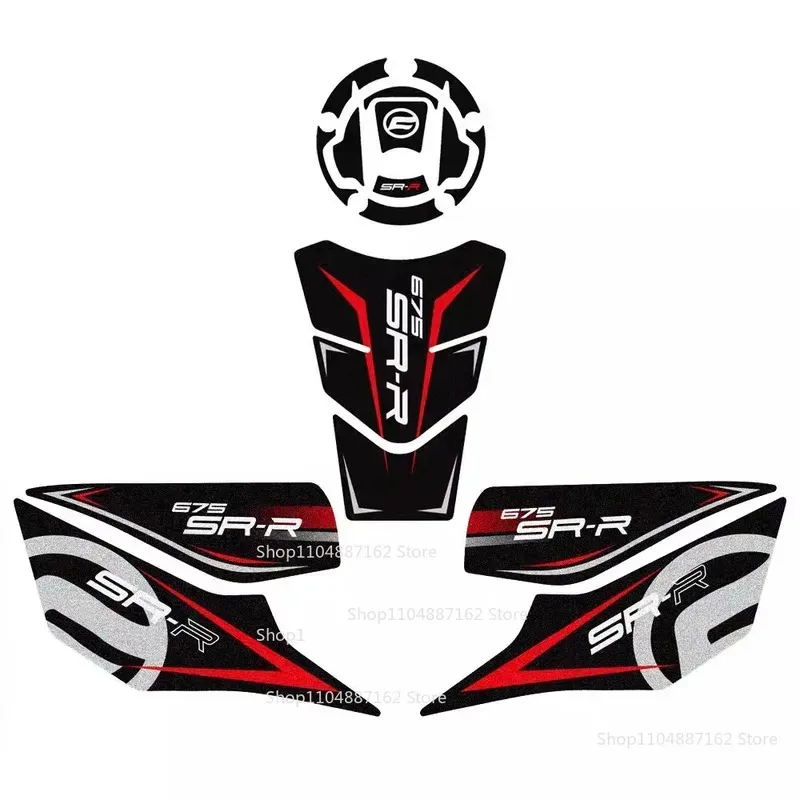 

For CFMOTO 675SR-R Motorcycle Fuel Tank With Thick Matte Protective Sticker, Non-Slip And Wear-Resistant Modification Accessory