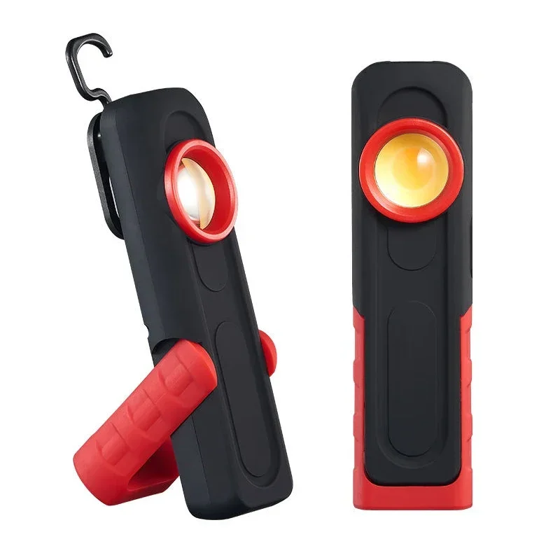 Rechargeable LED Work Light Portable LED Torch Inspection Lamp Camping Light with Magnetic Clip for Auto Repair Working Lights