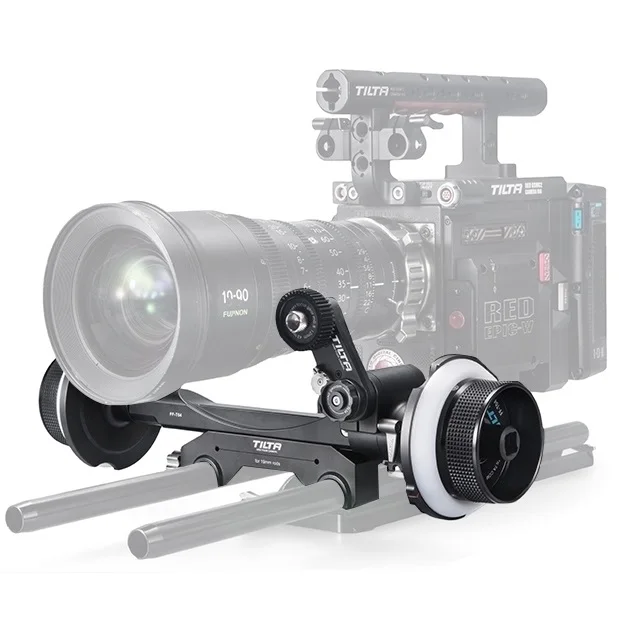 FF-T04 Dual-sided Cine Follow Focus Supports 15mm LWS and 19mm Rod Compatible with Most Lens for Professional Camera
