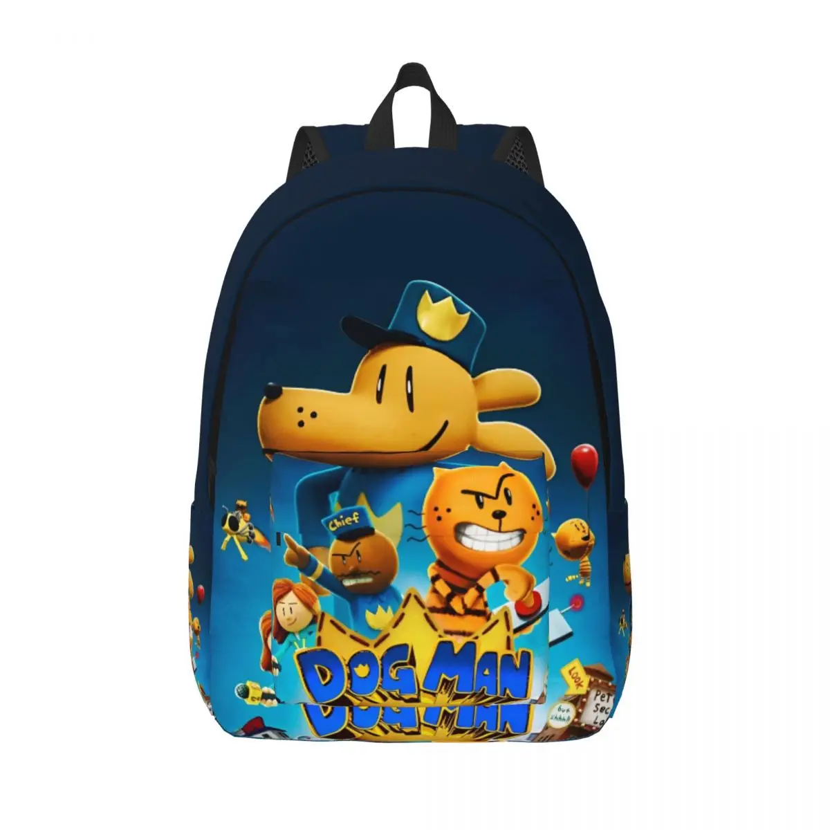 

Dogman Movie Comic Peter Cat Backpack Men Women Casual High School Business Daypack Dog Man Cartoon College Shoulder Bag Durable