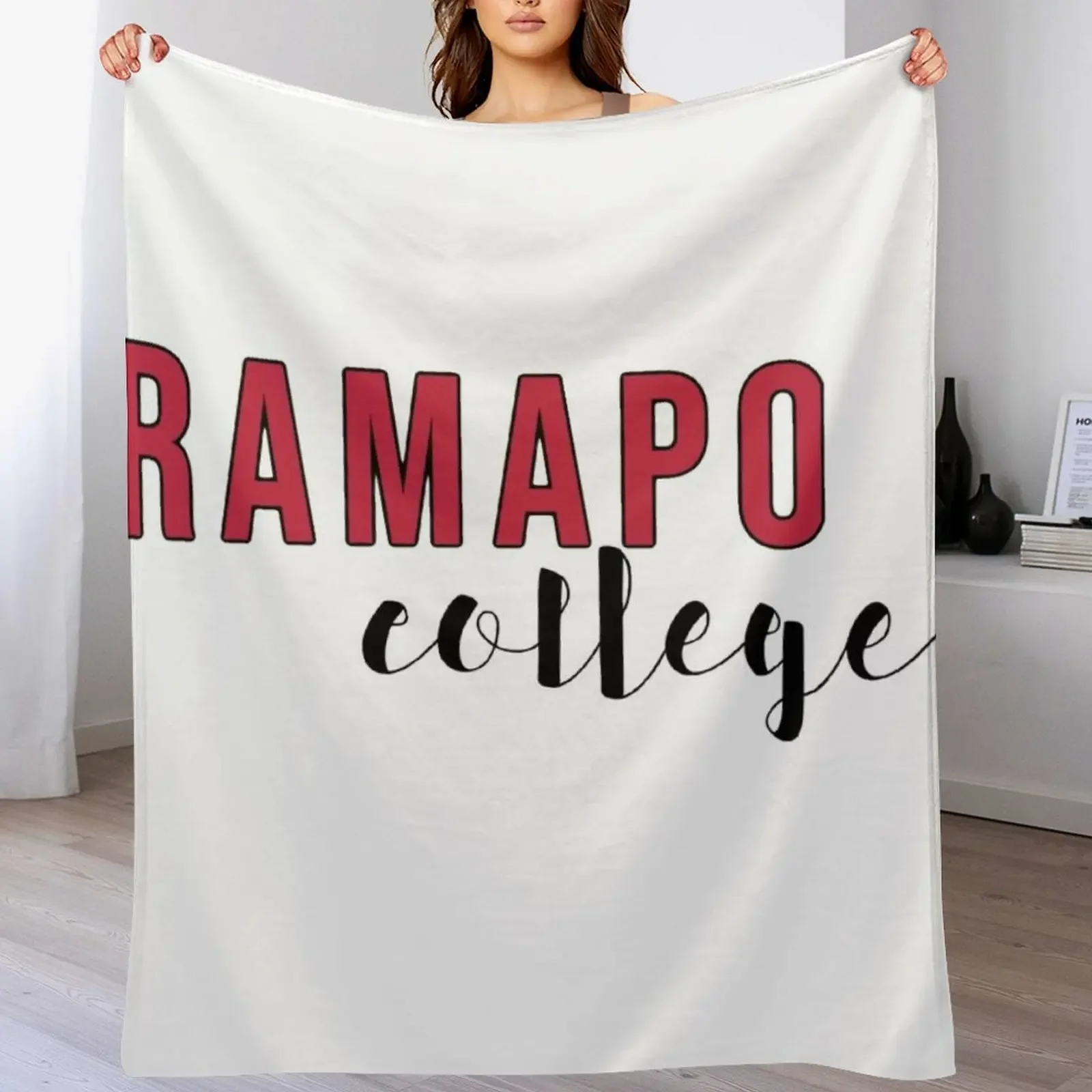 

RAMAPO college Throw Blanket Cozy Microfiber Throw Blanket for Home Bedroom