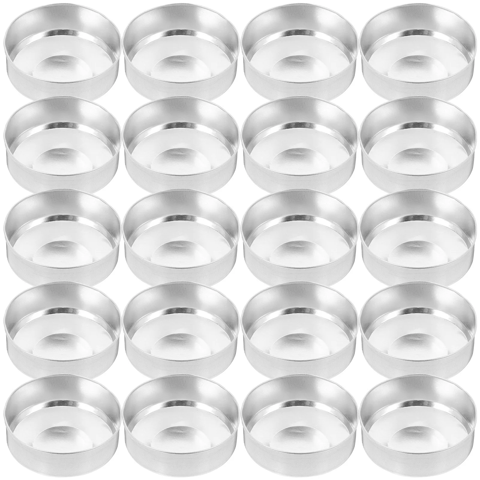 30 bicchieri per tealight in alluminio, supporti metallici vuoti per decorazioni per feste in casa, protezioni antigoccia per candeliere fai da te