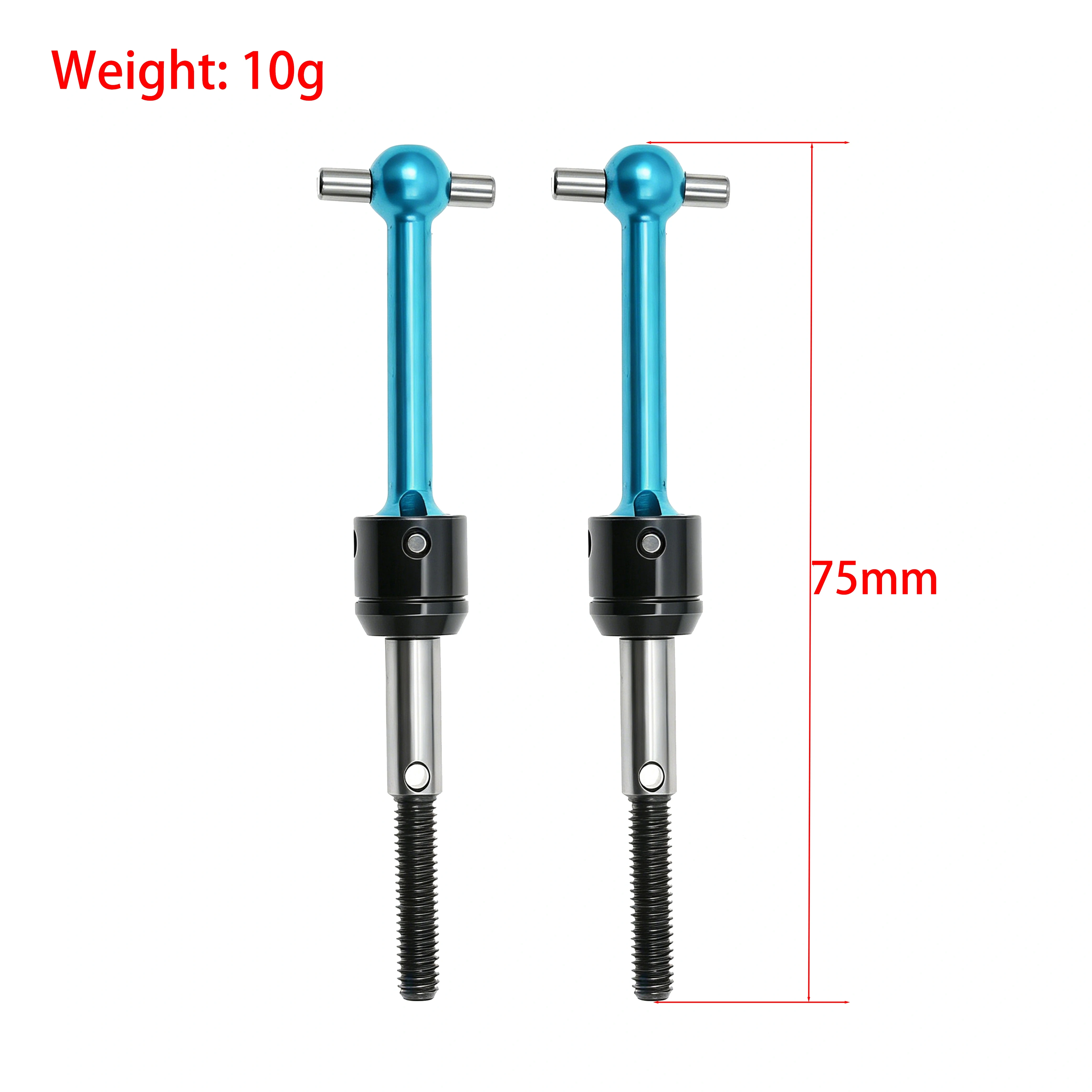 CVD Drive Shaft Universal Joint Cup Extended Wheel Axle Cup for Tamiya TT01 TT‑02 1/10 Electric Touring Car Upgrade Parts