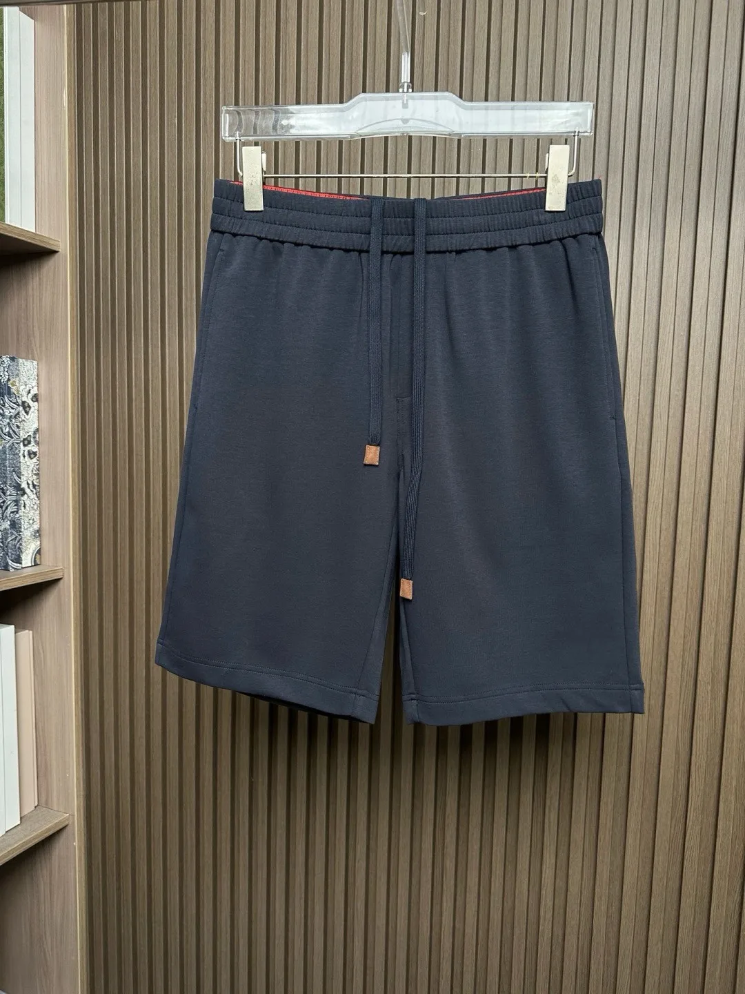 BC version of the old money style summer cotton-blend mid-waist straight men's versatile casual shorts