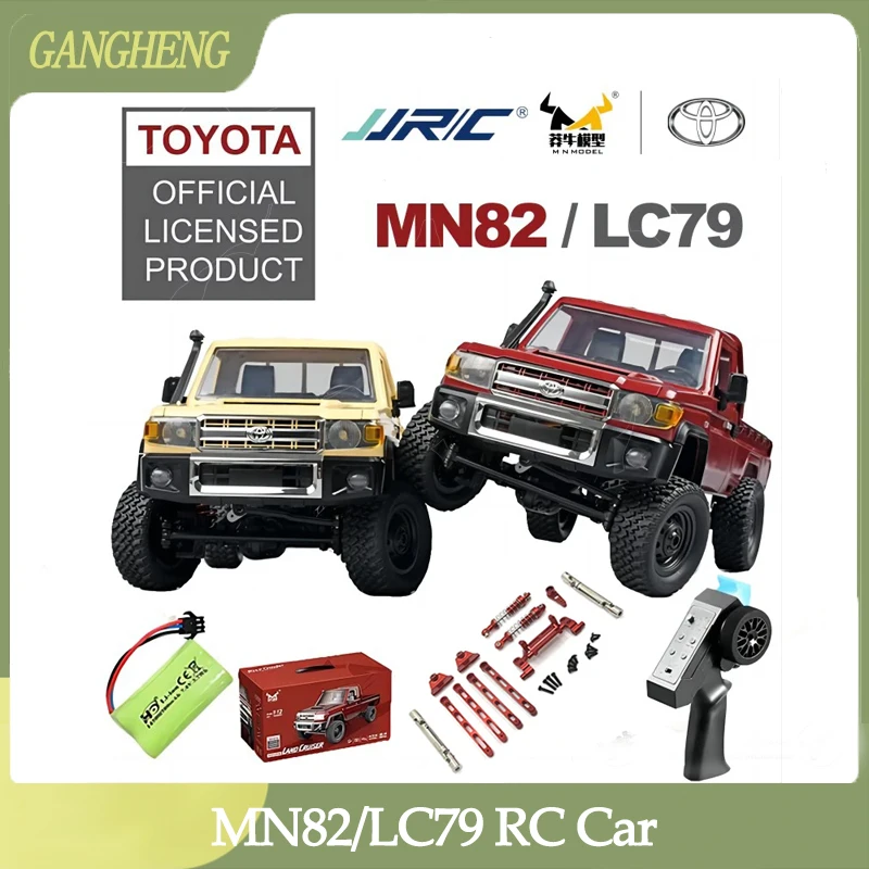 MN82 Remote Controlled Climbing Off-road Vehicle 1:12 Full Scale 4WD for Toyota LC79 Simulation RC Model Children Toy Rc Car