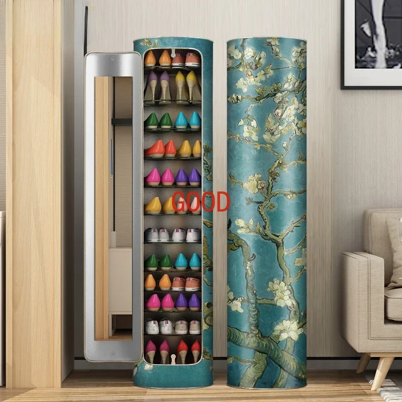 

360-Degree Rotating Shoe Cabinet European-Style Living Room Locker Hall