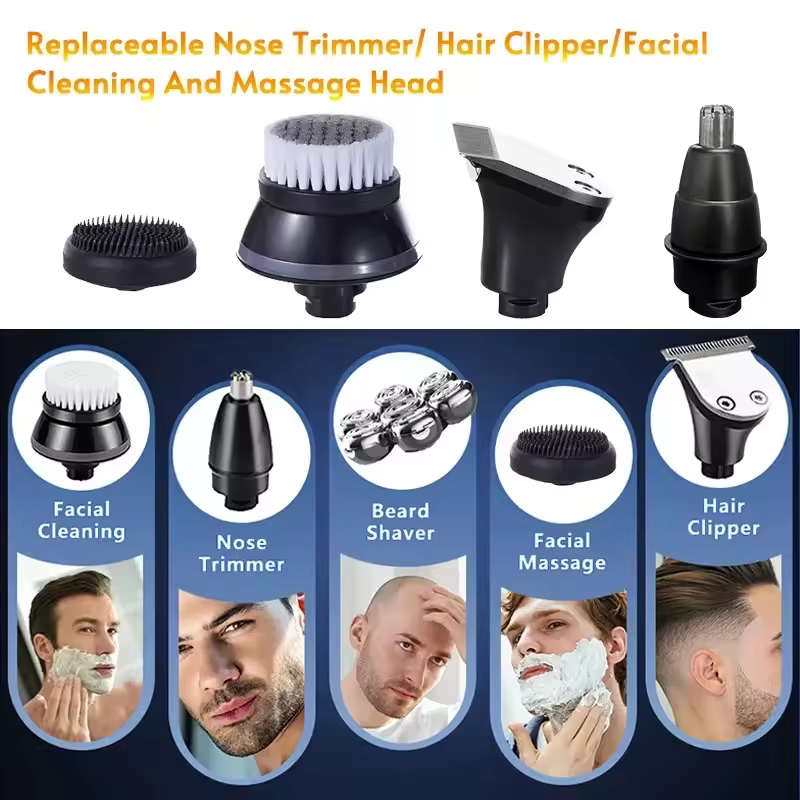 Replaceable Electric Shaver Head And Nose Trimmer Hair Clipper Head Spare 3D 4D 5D 6D 7D 8D 9D Floating Cutter Razor Beard Head - Image 5