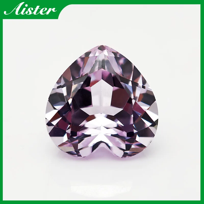 

New Light Pink Heart Christmas Trees Cut Yttrium Aluminium Garnet Loose Gemstone Lab Diamonds YAG Stones for Jewelry Making