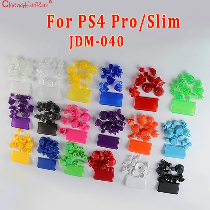 1 Set 15In1 Button Set For PS4 Pro Slim JDM-040 Controller R1 L1 R2 L2 Direction Keys AB XY Button Joystick Cap Touch D Board