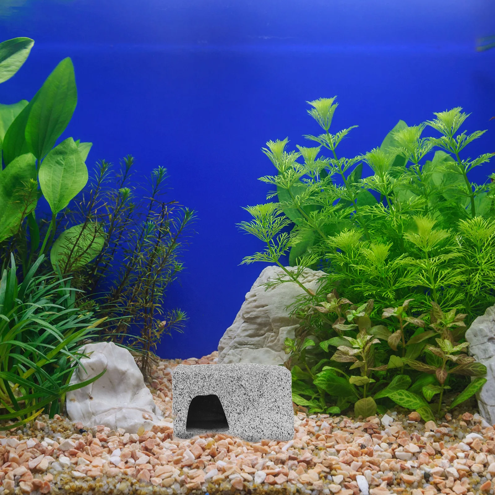 

Betta Fish Tank Decoration Stackable Rocks Hidden Cave Purple Sand Aquarium Stone Ornaments Reptile Shelter Fish Shrimp