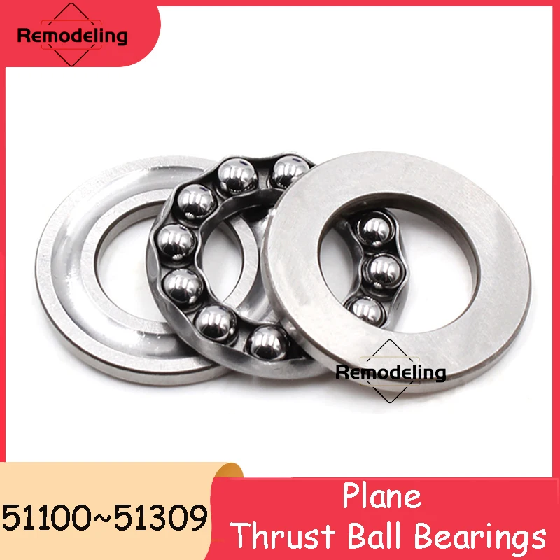 

1pcs Plane Thrust Ball Bearings 51100 51200 51104 51204 51304 51105 51205 51305 51106 51206 51306 Flat Roller Ball Bearings