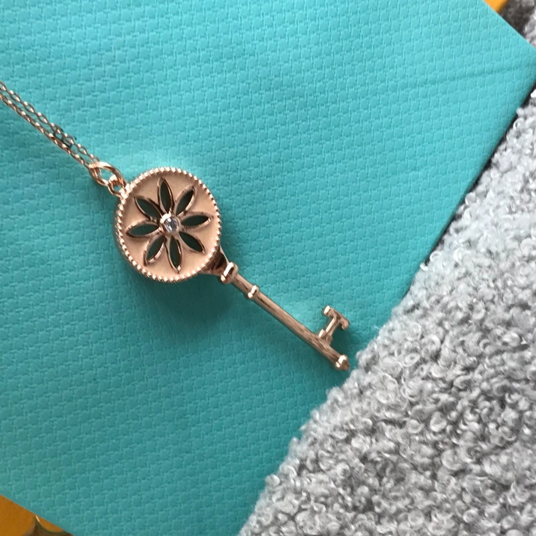 

2025 New Hot 925 Silver Designer Collection Style Necklace Women Lady Plated Gold Color Inlay Full Zircon Head Pendant Gift