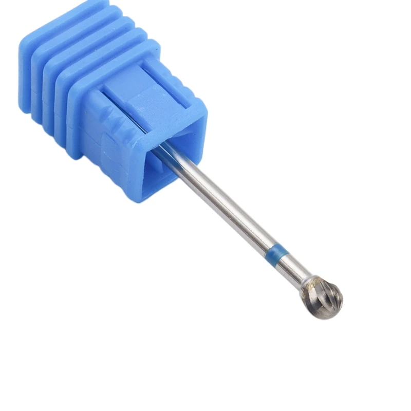 新登場！ 4mmボールカーバイドネイルドリルビット3/32インチミリングカッター、マニキュア用回転式バリネイルビット、電動ドリルアクセサリーツール