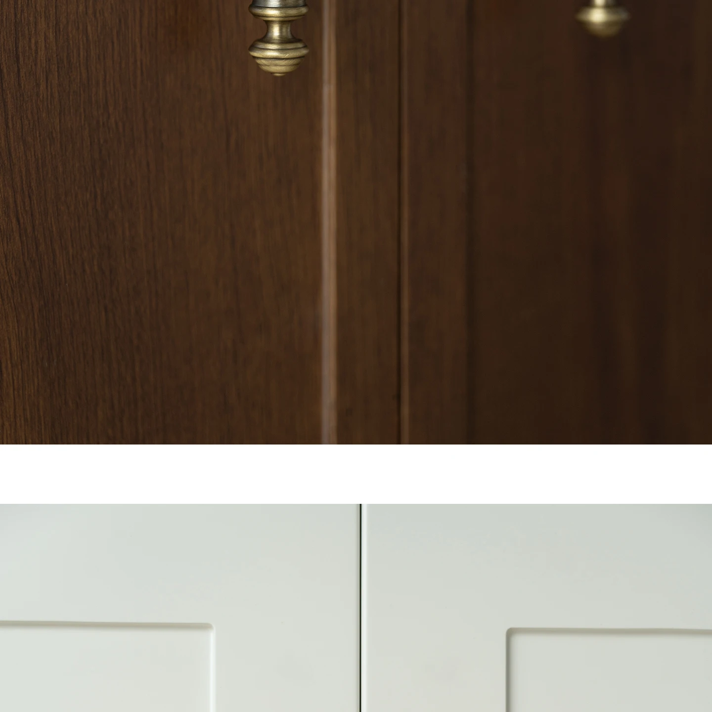 Antique brushed brass cabinet pull 13