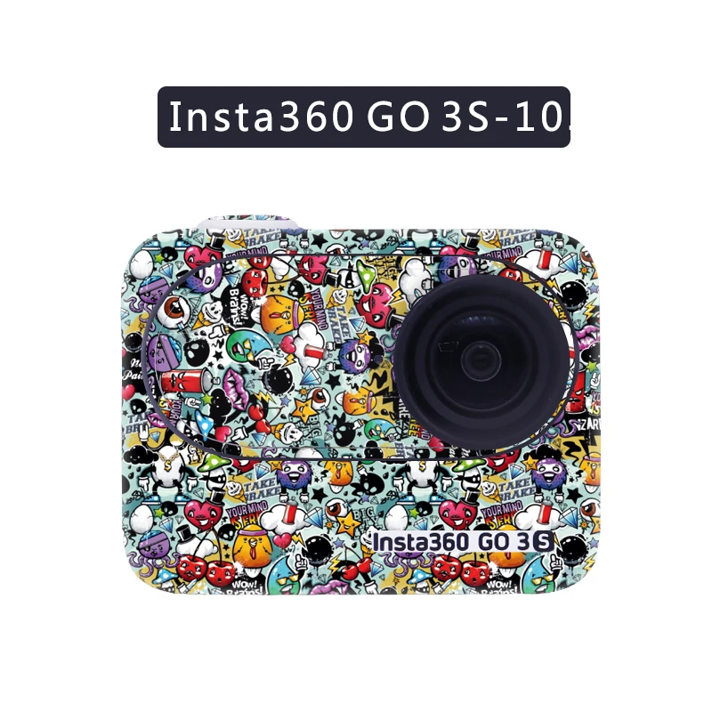 For Insta360 Go3S PVC Stickers Protective Film Fill Cover Scratch-proof Decal Removable Skin for Insta360 Go 3s Action Camera