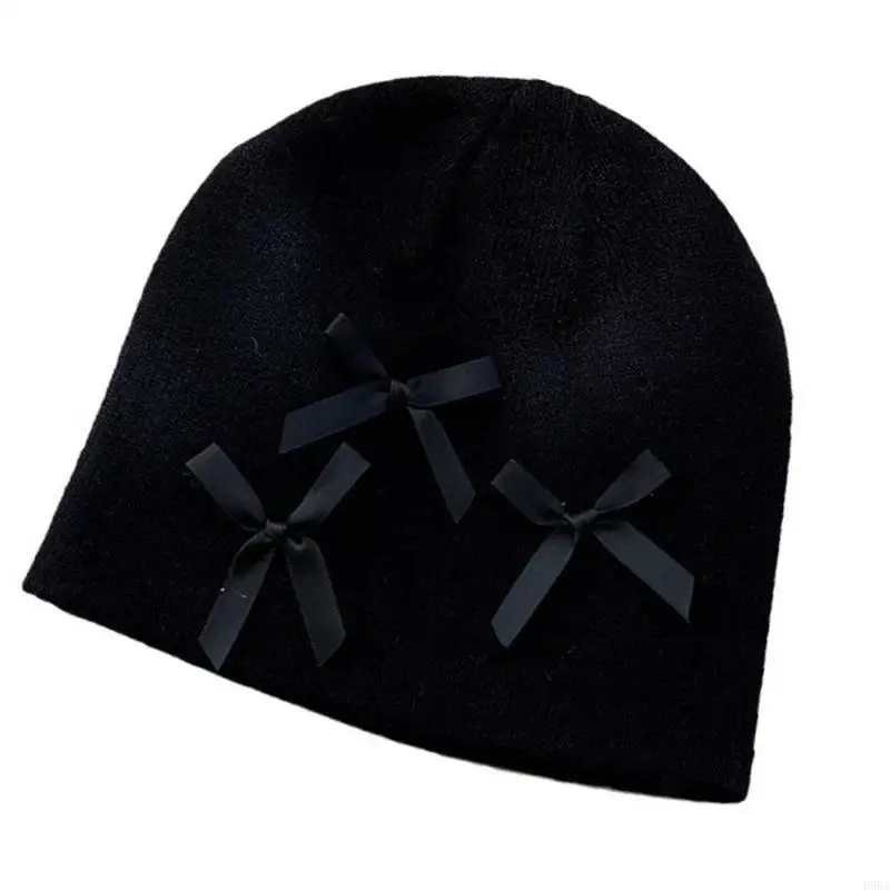 

P88A Knit Hat Pullover Warm Skull Caps Knitted Hat Party Club Accessories