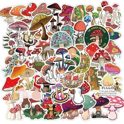 10/30/50PCS Cartoon Mushroom Plant Stickers Aesthetics Cute Decal Laptop Guitar Luggage Car Waterproof Graffiti Sticker Kid Toy