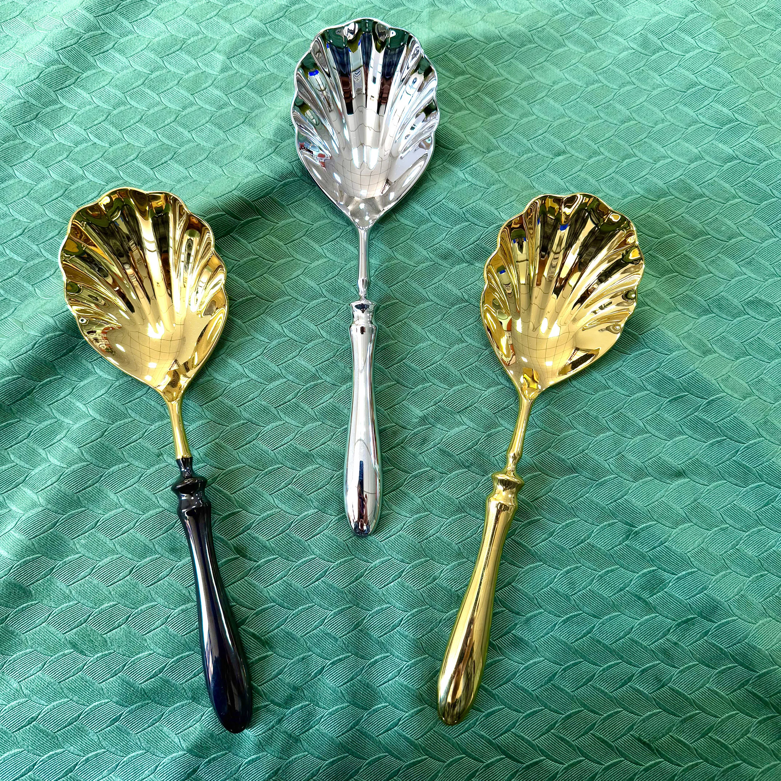 

Large Serving Spoon 304 Stainl Steel Thiened Hotel ell Spoon for Home Use Dining Utensils Western Spoon