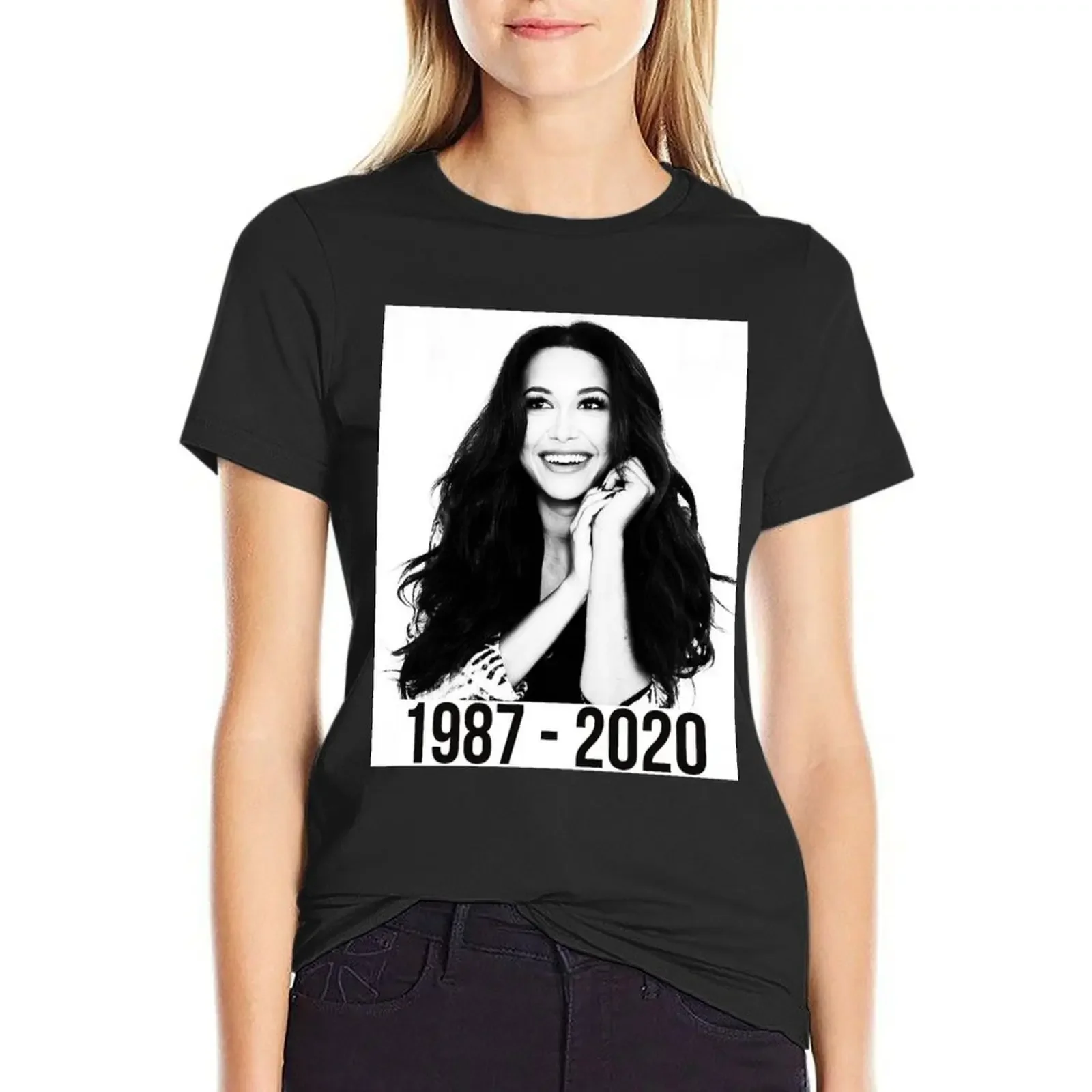 

Naya Rivera glee star T-Shirt summer tops shirts graphic tees Women's t-shirt