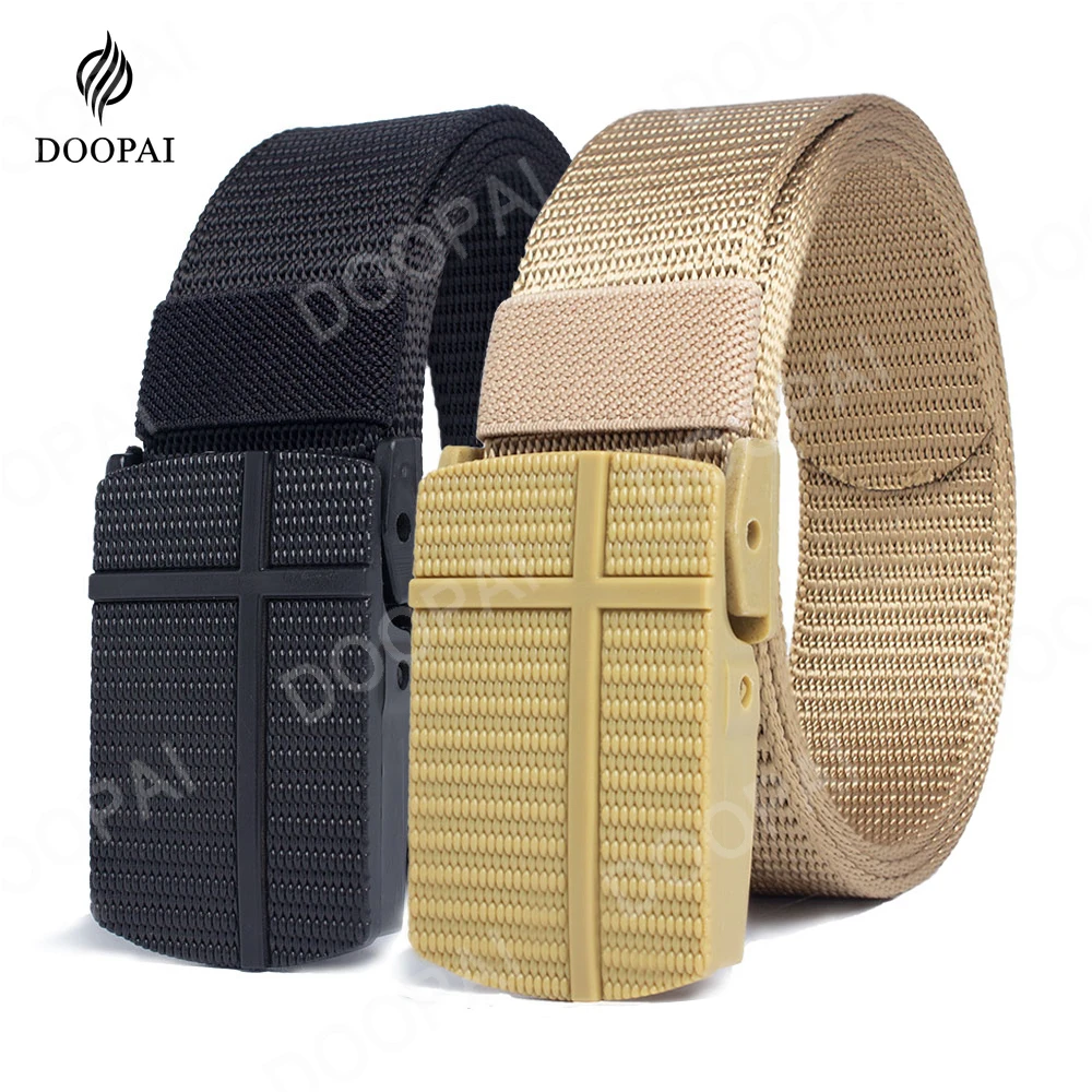 

DOOPAI New Men Belt Nylon Military Belts Male Army Tactical Belt Mens Waist Canvas Belts Cummerbunds Cinto Masculino De Luxo