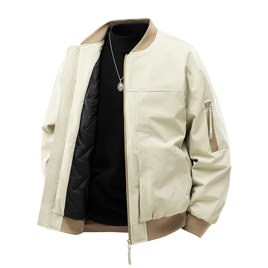 الشتاء سترات سميكة الرجال 9XL حجم كبير بلون سترة اسكواش موضة عادية البيسبول معاطف السترة الذكور حجم كبير 8XL