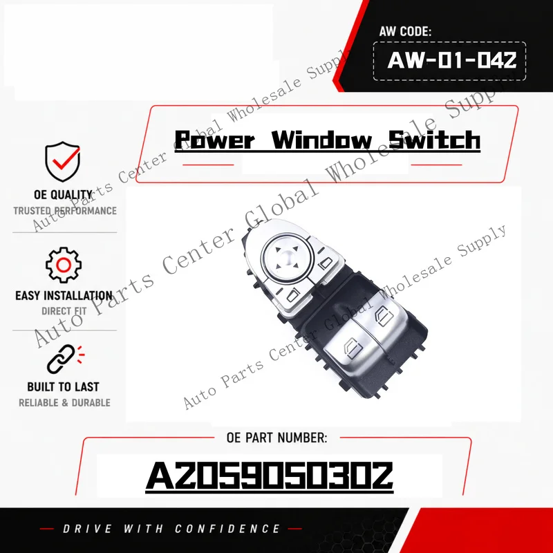 Z+ Window Control Switch For Mercedes Vito W447 2015-2018, C-Class C205 A2059050302