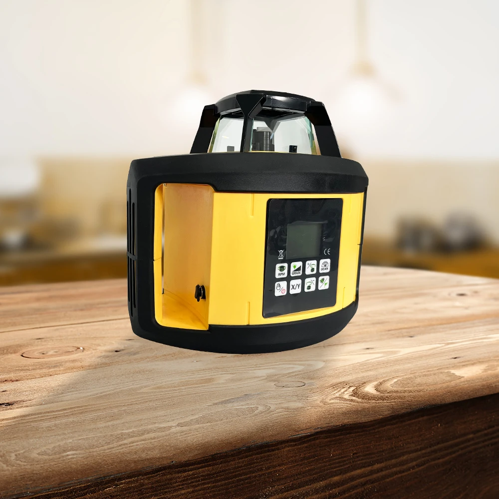 HEIPOE 500m Working Distance Red Beam Automatic Self Levelling  Direction Speed Angle Adjustable rotary laser level  with LCD
