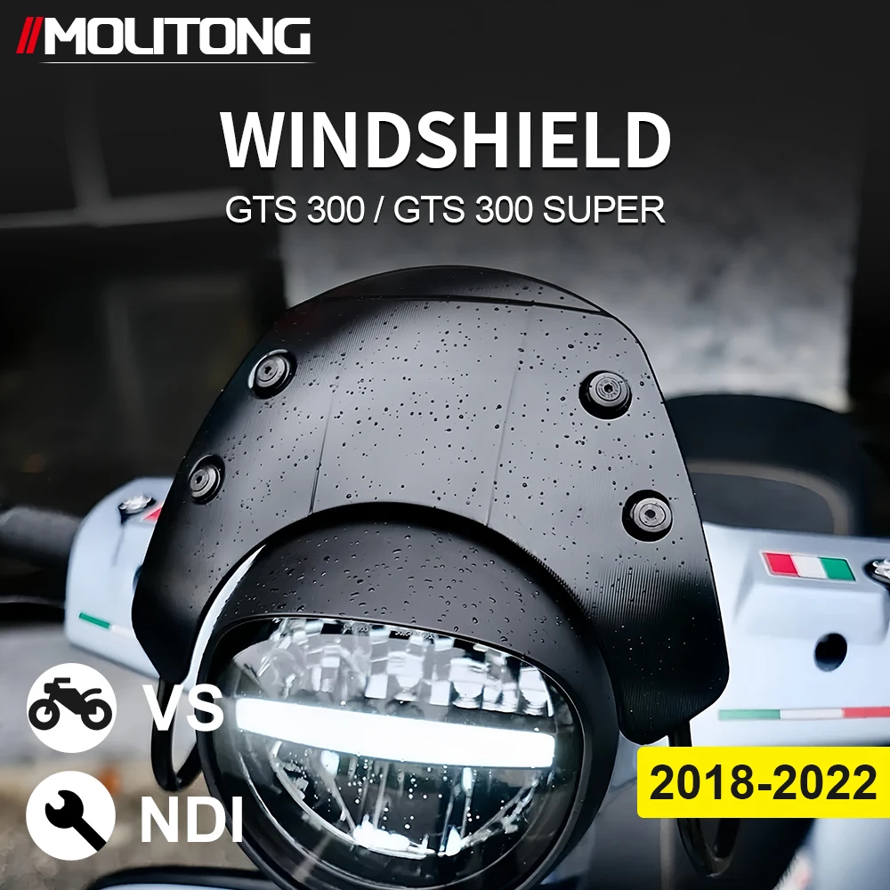 

GTS 300 Super Motorcycle Windscreen Windshield Wind Shield Screen Protector For Vespa GTS300 SUPER GTS 300 Super 2018- 2022