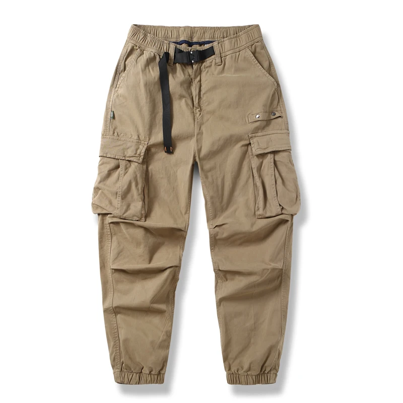

Autumn Cargo Pants Men Jogging Casual Overalls Cotton Full Length Men's Multi-pockets Work Tracksuit Outdoor Tooling Trousers
