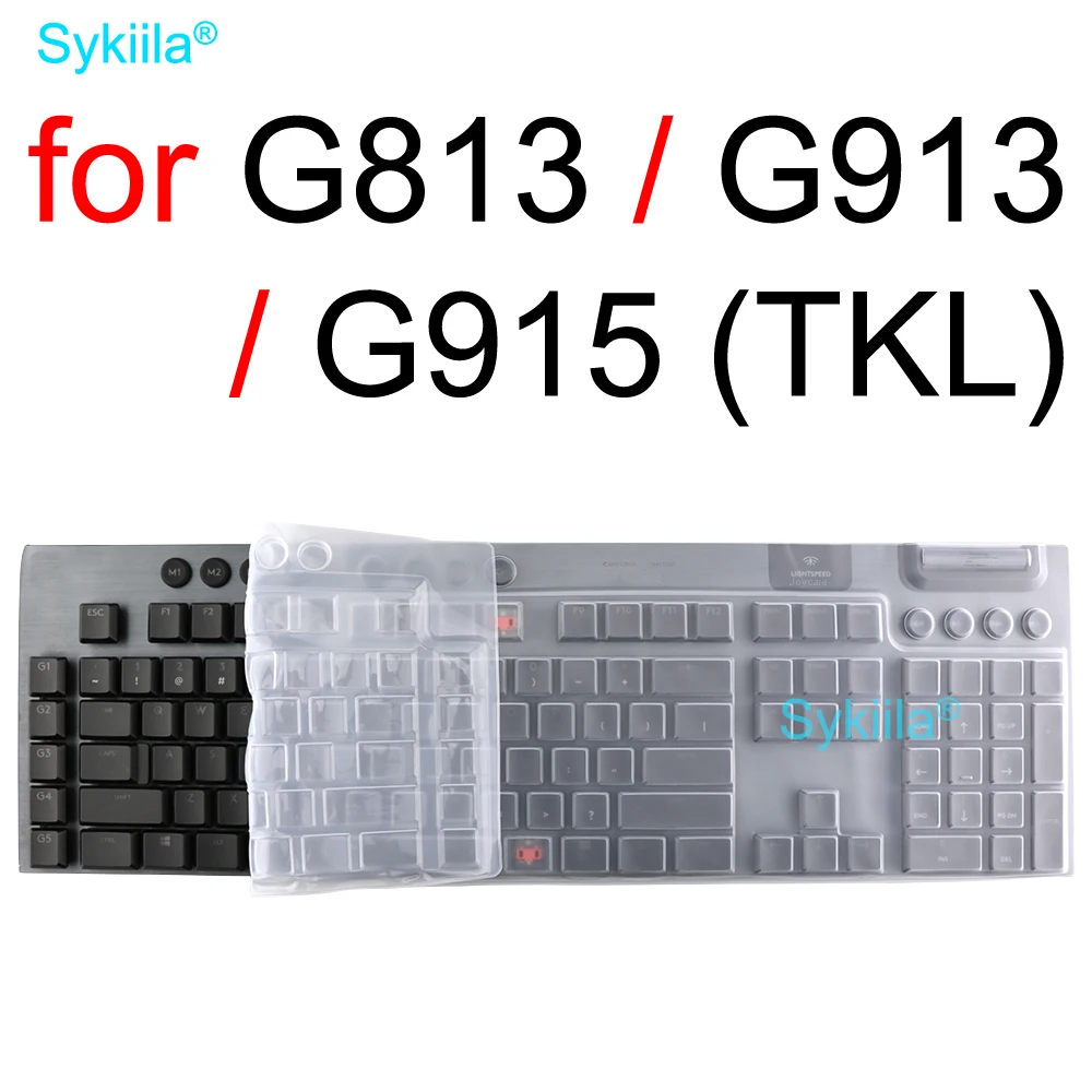 

Защитный силиконовый чехол для клавиатуры Logitech G913 G813 G915 TKL, прозрачный, для механических клавиатур Logi